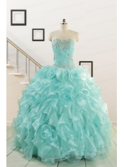 Beautiful Quinceanera Dresses with Appliques and Ruffles for 2015
