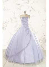 Brand New Lavender Quinceanera Dresses with Appliques and Ruffles