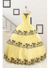 Cheap Ball Gown Quinceanera Dress with Appliques