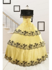 Cheap Ball Gown Quinceanera Dress with Appliques