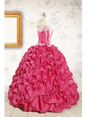 Cheap Ball Gown Sweetheart Quinceanera Dresses with Appliques