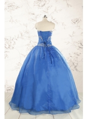Cheap Beading Quinceanera Dresses in Royal Blue for 2015