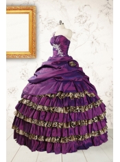 Classic One Shoulder Quinceanera Dresses with Beading and Leopard