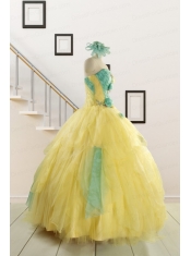 Classical Multi Color Quinceanera Dresses with Hand Made Flowers