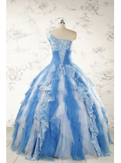 Discount One Shoulder Printed Quinceanera Dresses for 2015