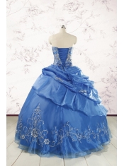 Exclusive Royal Blue Quinceanera Dresses with Appliques For 2015