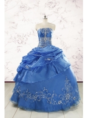 Exclusive Royal Blue Quinceanera Dresses with Appliques For 2015
