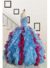 Fashionable Beading Quinceanera Dresses in Multi-color For 2015