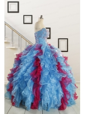 Fashionable Beading Quinceanera Dresses in Multi-color For 2015