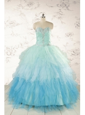 Fashionable Multi-color Quinceanera Dresses with Beading and Ruffles