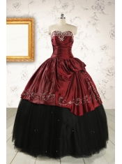 Formal Ball Gown Embroidery Quinceanera Dresses with Sweetheart