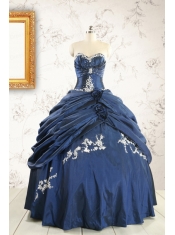 Perfect Sweetheart Navy Blue Quinceanera Dresses with Wraps