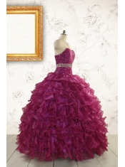 Prefect Quinceanera Dresses with Beading and Ruffles for 2015