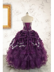 Pretty Purple Quinceanera Dresses with Appliques For 2015