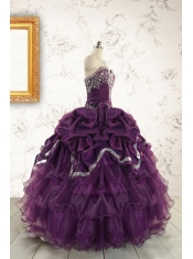 Pretty Purple Quinceanera Dresses with Appliques For 2015