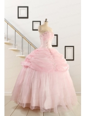 Pretty Strapless Quinceanera Dresses with Beading and Pick Ups