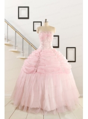 Pretty Strapless Quinceanera Dresses with Beading and Pick Ups