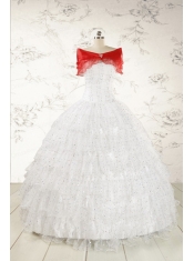 The Most Popular White Sequins Ball Gown Quinceanera Dresses for 2015