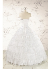 The Most Popular White Sequins Ball Gown Quinceanera Dresses for 2015