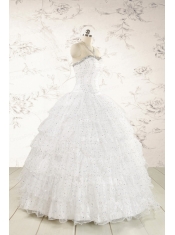 The Most Popular White Sequins Ball Gown Quinceanera Dresses for 2015