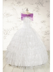 The Most Popular White Sequins Ball Gown Quinceanera Dresses for 2015