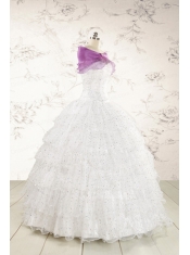 The Most Popular White Sequins Ball Gown Quinceanera Dresses for 2015