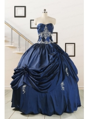 Trendy Sweetheart Quinceanera Gowns with Appliques