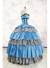 Unique Beading Sweetheart Ball Gown Quinceanera Dresses for 2015