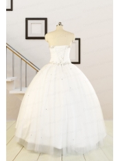 2015 White Elegant Quinceanera Dresses with Beading