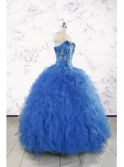 Beautiful Quinceanera Dresses in Royal Blue Appliques