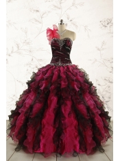 Perfect Beading Multi Color 2015 Quinceanera Dresses with Sweetheart