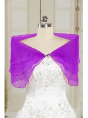 2015 Fashionable Purple Shawls with Beading