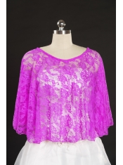 2015 Popular Pink Beading Wraps with Lace