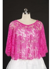 2015 Popular Red Beading Lace Wraps for Summer