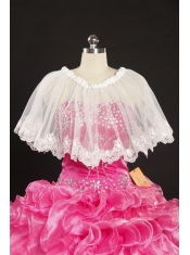 2015 White Special Occasions Wraps with Lace