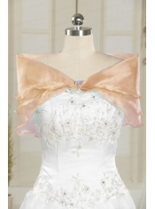 Beautiful Beading Orange Shawls for Wedding