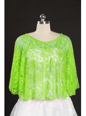 Green Beading Lace Hot Sale Wraps for 2015