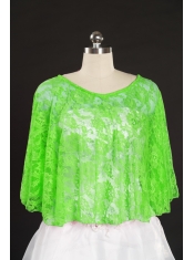 Green Beading Lace Hot Sale Wraps for 2015