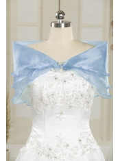 Red Organza Beading Orange Shawls for Wedding