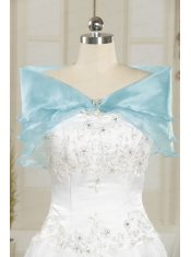 Red Organza Beading Orange Shawls for Wedding