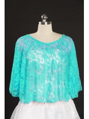 Turquoise Beading Lace Hot Sale Wraps for 2015