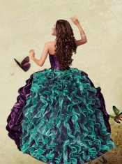 2015 Detachable Colorful Quinceanera Dress with Pick up