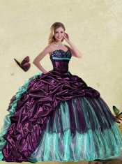 2015 Detachable Colorful Quinceanera Dress with Pick up