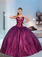 2015 Brand New and Detachable Sweet 15 Dress in Fuchsia