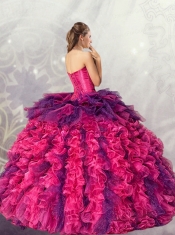 2015 The Most Popular Ball Gowns Sweetheart Detachable Quincenera Dresses