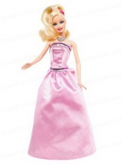 Beading Pink Princess Party Clothes Barbie Doll Dress