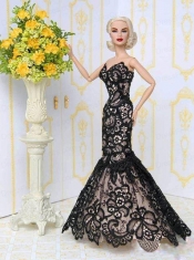 Beautiful Lace Mermaid Party Clothes Fashion Dress for Barbie Doll