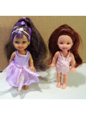 Cute Party Dress With Purple Tulle Made to Fit the Barbie Doll