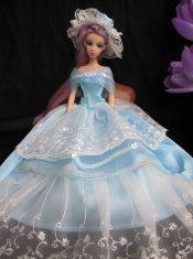 Fashion Handmade Barbie Princess Dress With Sequins Made to Fit the Barbie Doll