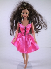 Lovely Handmade Pink Dress With Knee-length Dress for Noble Barbie